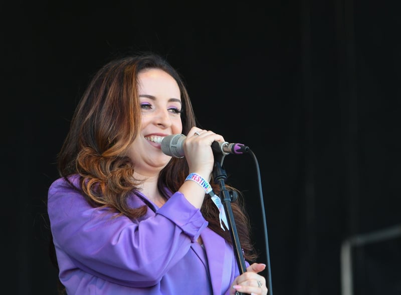 Singer Beth Macari provided support for headliner Will Young at Bents Park.