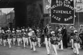 Boldon Melody Makers on the march in 1959.