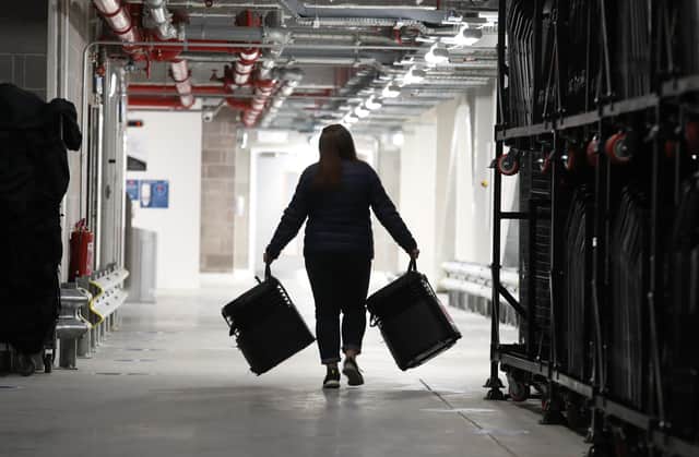 Votes being counted at Mill House Leisure Centre in Hartlepool, for the Hartlepool parliamentary by-election. Picture date: Friday May 7, 2021.