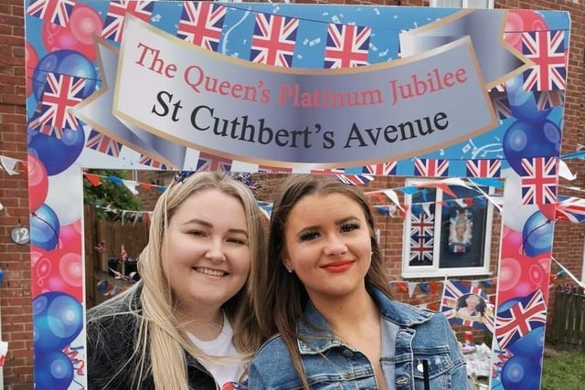 Gemma and Natalia strike a pose in the Jubilee frame.
