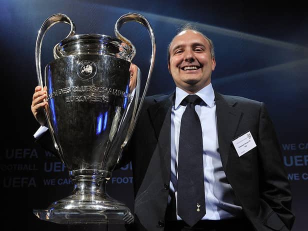 Darren Eales with the Champions League trophy (Photo: FABRICE COFFRINI/AFP via Getty Images)