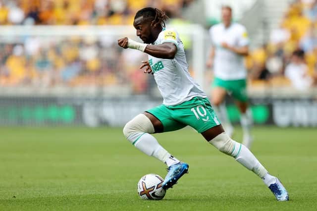 Allan Saint-Maximin scored Newcastle United's equaliser before being substituted ahead of full-time (Photo by David Rogers/Getty Images)
