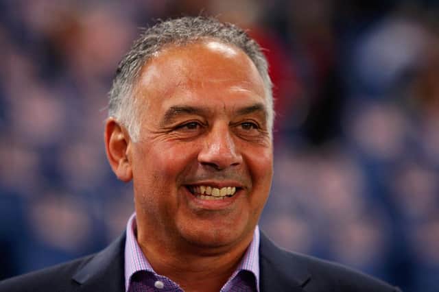 ROME, ITALY - MARCH 02: AS Roma President James Pallotta looks on during the Serie A match between AS Roma and Juventus FC at Stadio Olimpico on March 2, 2015 in Rome, Italy. (Photo by Paolo Bruno/Getty Images)