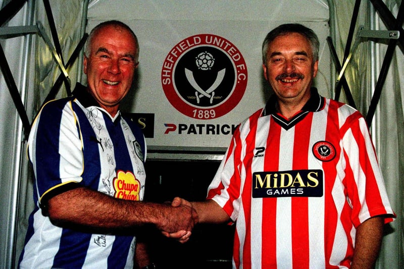 Geoff Hill and Roger Lomas, season ticket holders at Bramall Lane and Hillsborough respectively, may not share a passion for the same team, but the two retired Yorkshire Bank colleagues have decided to put their shared interest of mountain walking to the ultimate test and raise funds for Age Concern at the same time.