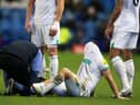 Newcastle United's Scottish midfielder Matt Ritchie receives medical treatment during the English FA Cup third round football match between Sheffield Wednesday and Newcastle United at Hillsborough Stadium in Sheffield, northern England on January 7, 2023. (Photo by LINDSEY PARNABY/AFP via Getty Images)