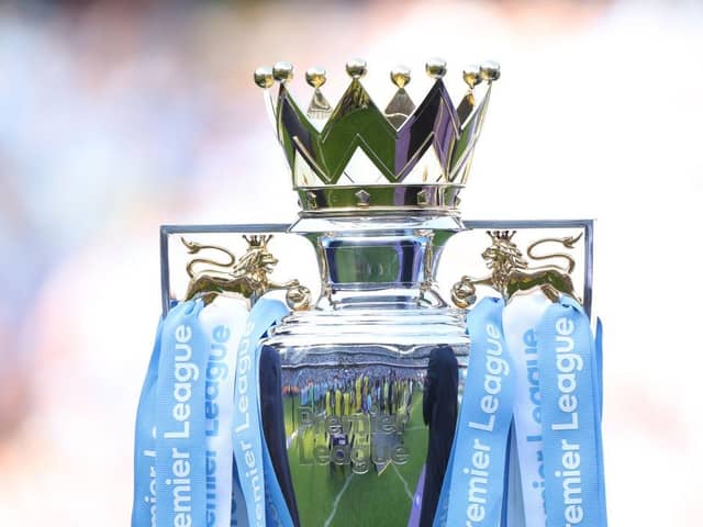 The Premier League trophy was won by Manchester City last season