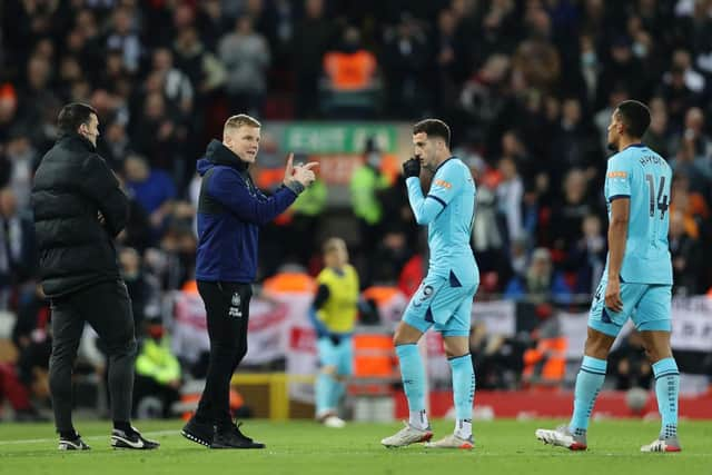 Mark Lawrenson is not predicting a good afternoon for Eddie Howe's side against Manchester City tomorrow (Photo by Clive Brunskill/Getty Images)