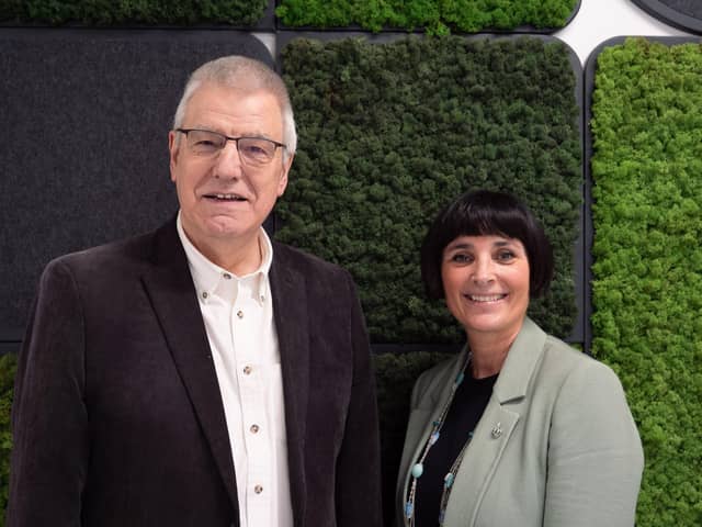 L-R, Dai Hayward, NEPIC Board Chair, Joanne Fryett, NEPIC CEO