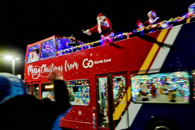 The Go North East Santa bus