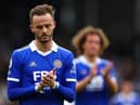 James Maddison of Leicester City looks dejected after the 5-3 loss at Fulham (Picture: Clive Rose/Getty Images)