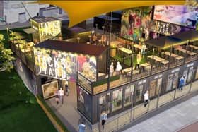 Indicative artist impressions of shipping container development, Jacks Yard, in South Shields. Credit: MyPerspective Interior Commercial Architecture