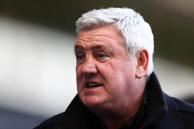 Steve Bruce looks on after the Premier League match between West Bromwich Albion and Newcastle United.