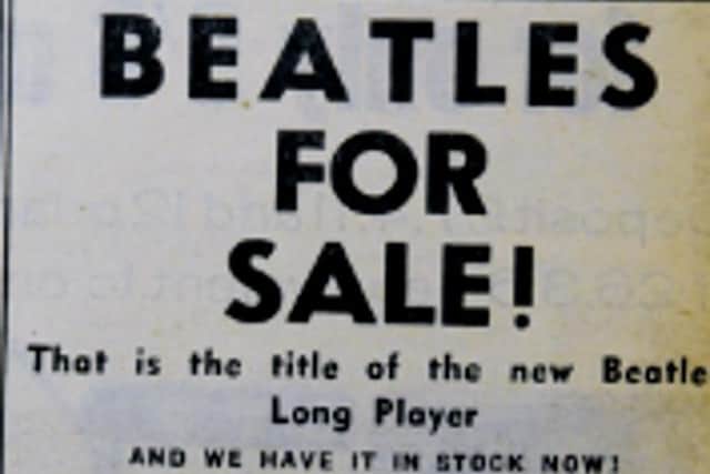 The latest Beatles LP was on sale at Saville Bros in King Street.