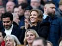 Newcastle United's owners Amanda Staveley (C) applauds ahead of the English Premier League football match between Newcastle United and Fulham at St James' Park in Newcastle-upon-Tyne, north-east England on January 15, 2023. (Photo by OLI SCARFF/AFP via Getty Images)