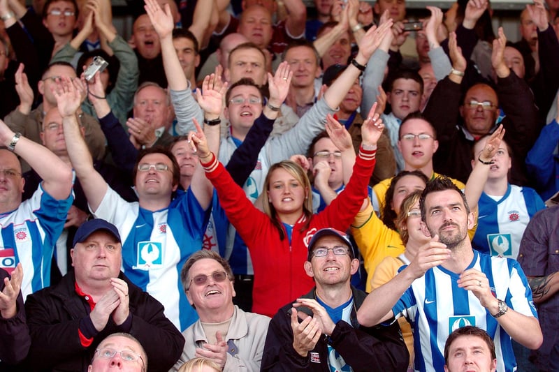 Are you among these Pools fans celebrating promotion in 2007 at the team's final league game of the season against Bristol Rovers?