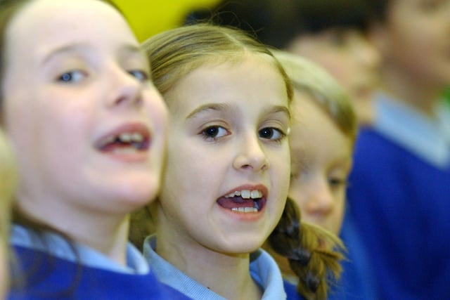 In fine voice 17 years ago. Did you take part in the Christmas Sing?