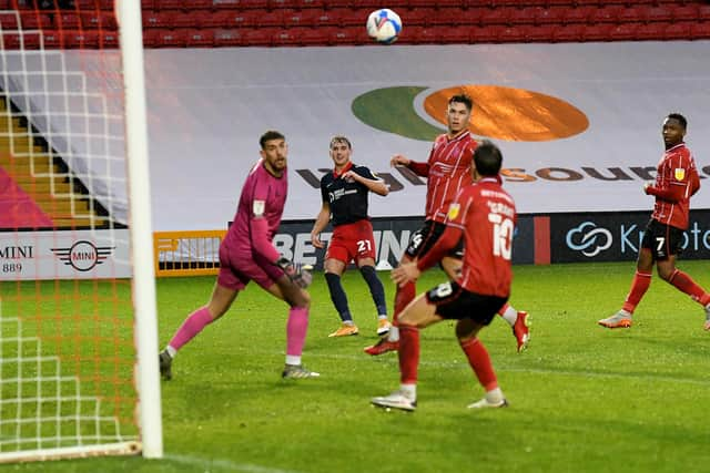 Jack Diamond scores a superb goal at Sincil Bank