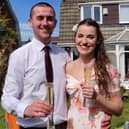 David Watson and Emma Carr spent what was meant to be their wedding day together in their garden