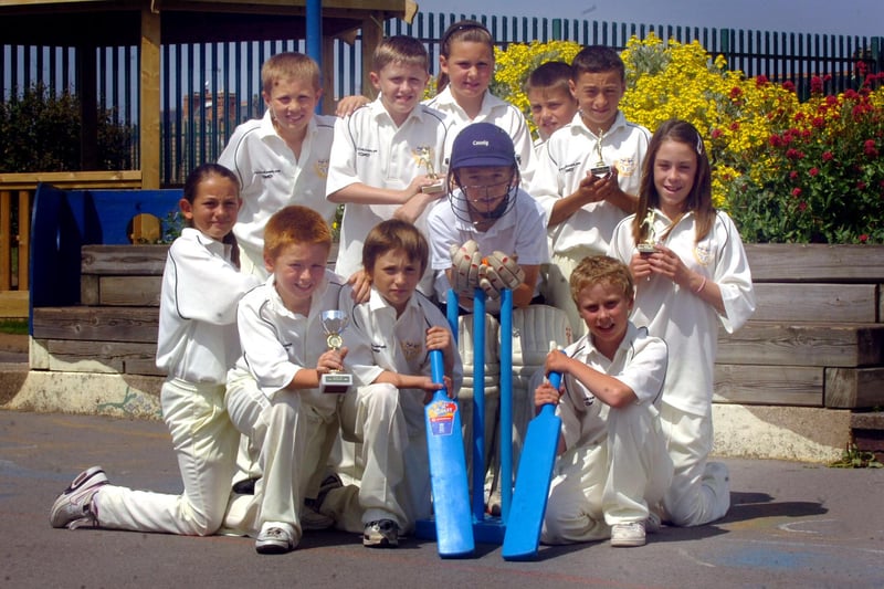 The school cricket team pictured 13 years ago. Recognise anyone?