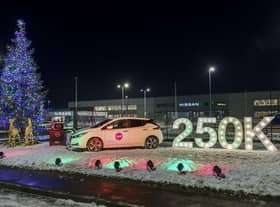 Nissan is celebrating building its 250,000th Leaf in Sunderland