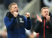 Eddie Howe has revealed his thoughts on the post-match dressing room photos (Photo by Stu Forster/Getty Images)