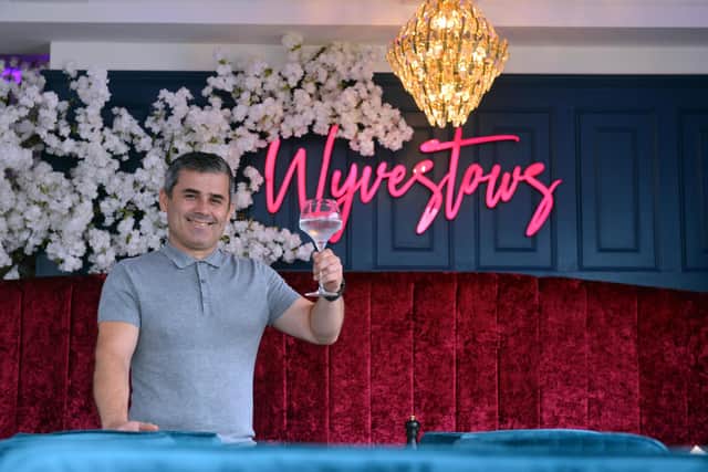 The new Wyvestow's Bistro and Bar is preparing to open. Manager, Vane Ristov.