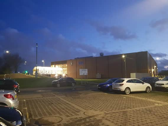 The count for the South Tyneside local elections is taking place at Temple Park leisure centre.