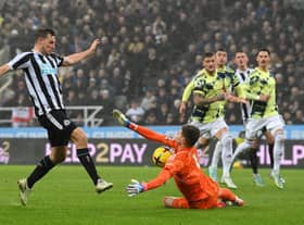 Chris Wood of Newcastle United has been linked with moves to Nottingham Forest and Leeds United this month (Photo by Stu Forster/Getty Images)
