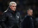 West Bromwich Albion head coach Steve Bruce at Deepdale last night.
