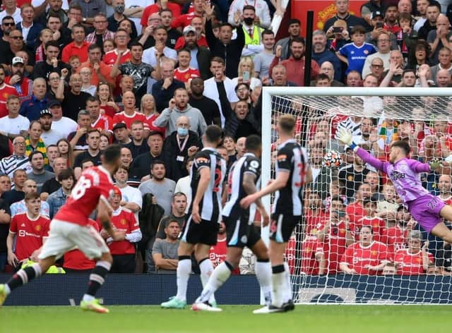 Newcastle United have a disastrous record at Old Trafford (Photo by Laurence Griffiths/Getty Images)