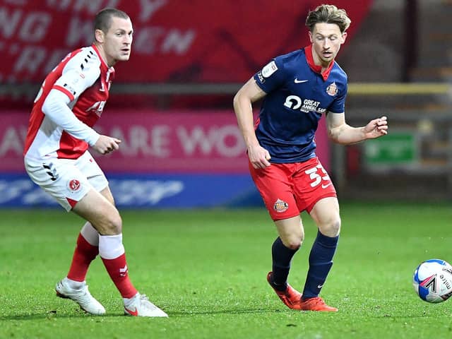 Denver Hume playing for Sunderland.