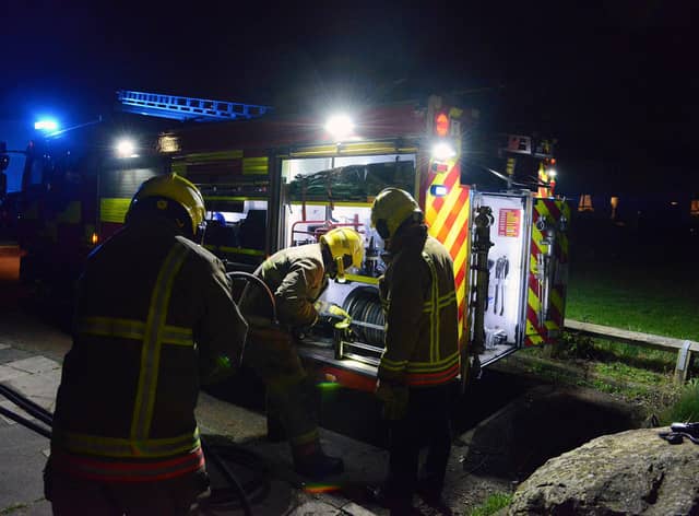 Tyne and Wear firefighters tackling a recent blaze.