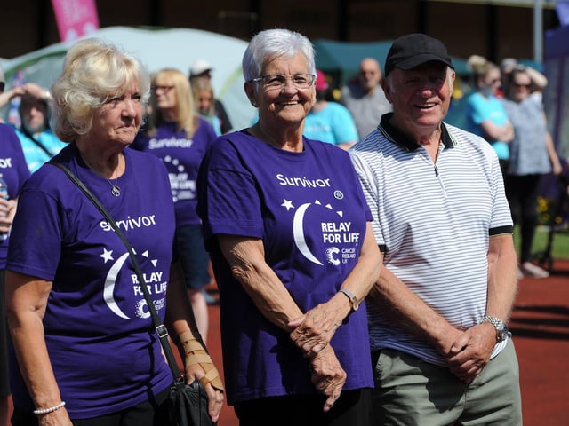 Cancer Research Relay for Life at Monkton Stadium, Jarrow.