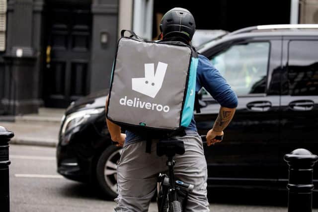 Deliveroo is launching in South Shields. (Photo by TOLGA AKMEN/AFP via Getty Images)
