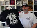 Sanddancer Clothing Co. owner, Andy Campbell, inside the new shop on Amos Ayre Place in the Bede ward.