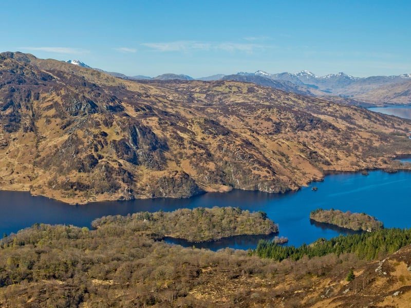 There are plenty of trails around Loch Katrine, in the Loch Lomond and Trossachs National Park, but the best option is to climb the nearby hill of Ben A'an for incredible views over the water.