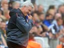 Newcastle United heah coach Steve Bruce. (Photo by LINDSEY PARNABY/AFP via Getty Images)