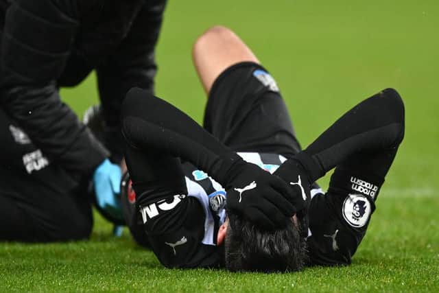 Fabian Schar has provided an update on his knee injury sustained during Newcastle United's 3-2 win over Southampton. (Photo by Stu Forster/Getty Images)
