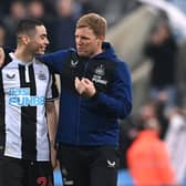 Miguel Almiron bagged a brace as Eddie Howe's side defeated Gateshead in a pre-season friendly (Photo by Stu Forster/Getty Images)