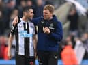 Miguel Almiron bagged a brace as Eddie Howe's side defeated Gateshead in a pre-season friendly (Photo by Stu Forster/Getty Images)