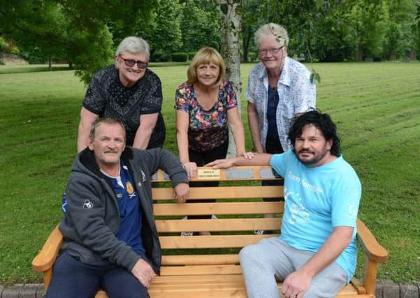 Friends of Hebburn Cemetery: Front from left John Stewart and Mark Young. Back from left Trish Conway, Carol White and Judith Pickering