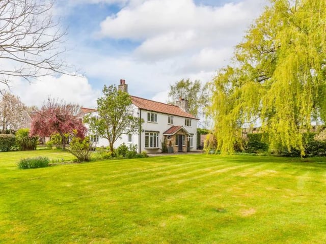 Featuring gardens spanning 1.75 acres, this detached five bedroom house has a value of £750,000.