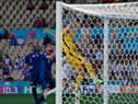 Newcastle United goalkeeper Martin Dubravka conceded an own goal in Slovakia's 5-0 defeat to Spain. (Photo by JAVIER SORIANO/POOL/AFP via Getty Images)