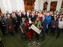 South Tyneside Council keyworkers receive the Freedom of the Borough - Mayor Cllr Pat Hay, Mayoress Jean Copp, Leader Cllr Tracey Dixon, and Chief Executive Jonathan Tew - at South Shields Town Hall.