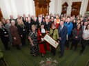 South Tyneside Council keyworkers receive the Freedom of the Borough - Mayor Cllr Pat Hay, Mayoress Jean Copp, Leader Cllr Tracey Dixon, and Chief Executive Jonathan Tew - at South Shields Town Hall.