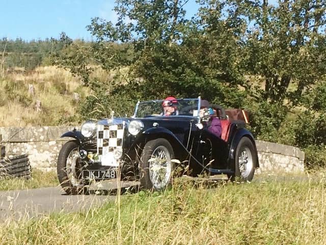 Ian Graham in his 1946 MG TC on a Scottish Borders Tour we organised prior to the pandemic.  Ian is the event organiser for the 'Beating the Bounds' Run and will be doing the 378 miles in that car, which he rebuilt himself some years ago.