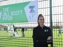 Jill Scott unveiled the Jill Scott Pitch in Jarrow.