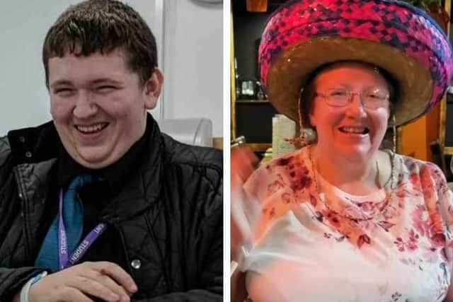 Stephen Boyack, 22, and his mother Angela Boyack, 59.