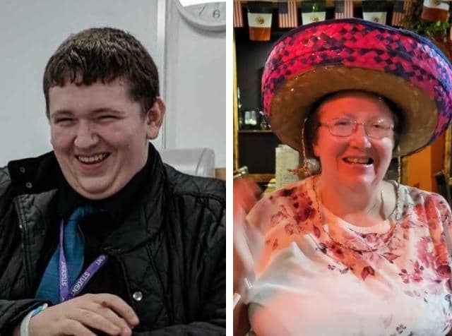 Stephen Boyack, 22, and his mother Angela Boyack, 59.