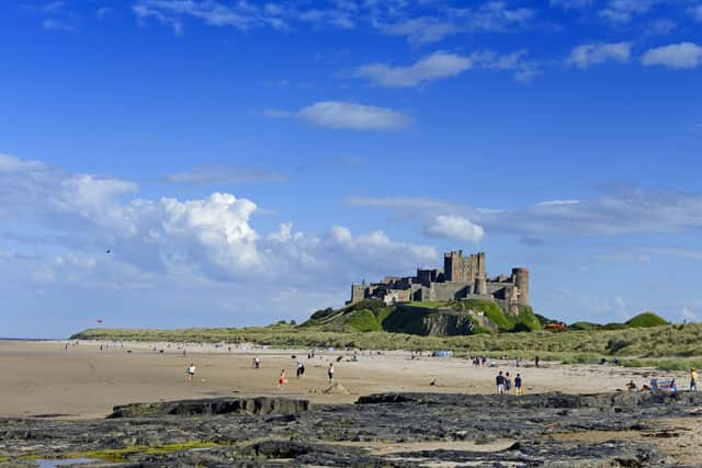 Bamburgh beach and castle. Picture by Jane Coltman